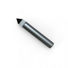 1mm Sampai 3.5mm Kedalaman PCD Single End Mill Poly Crystalline Diamond End Mill