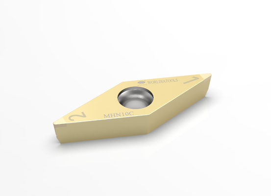 ISO18001 Dua Tips Carbide CBN Cutting Insert Dengan Kekerasan Panas Yang Sangat Baik