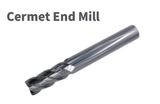 2 Sampai 6 Edge Cermet End Mill Alat Karbida Padat Untuk Stainless Steel