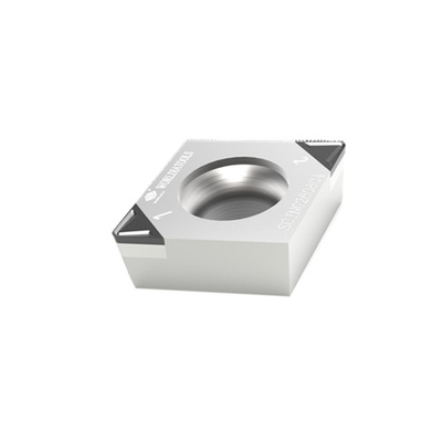 Polycrystalline Diamond CC Type Chip Breaker Masukkan Sisipan PCD Aluminium Silikon Tinggi