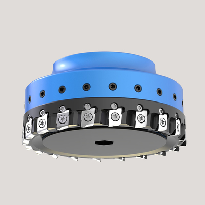 Steel Aluminium PCD Indexable Face Milling Cutter Untuk Logam Non Ferrous