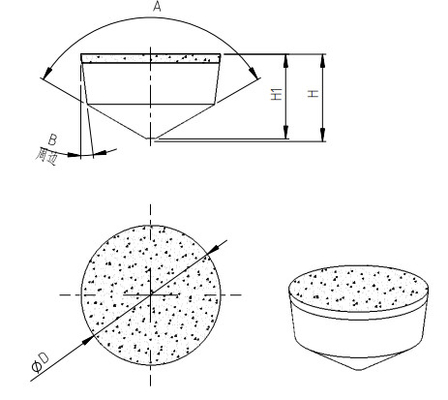 Sisipan Pemotong Rcmx Pcd, Sisipan Karbida Bulat Untuk Aluminium