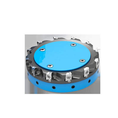 PCD ISO Face Milling Cutter FMP080SA27-BE12-12 dengan 12 alat pemotong tepi untuk efisien mesin permukaan datar