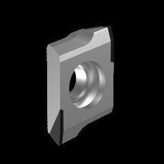 Standard Diamond PCD Milling Insert Shoulder End Mill Untuk Aluminium