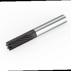 OEM ODM Solid Carbide Tools Multi Flute End Mill Cutter Untuk Logam